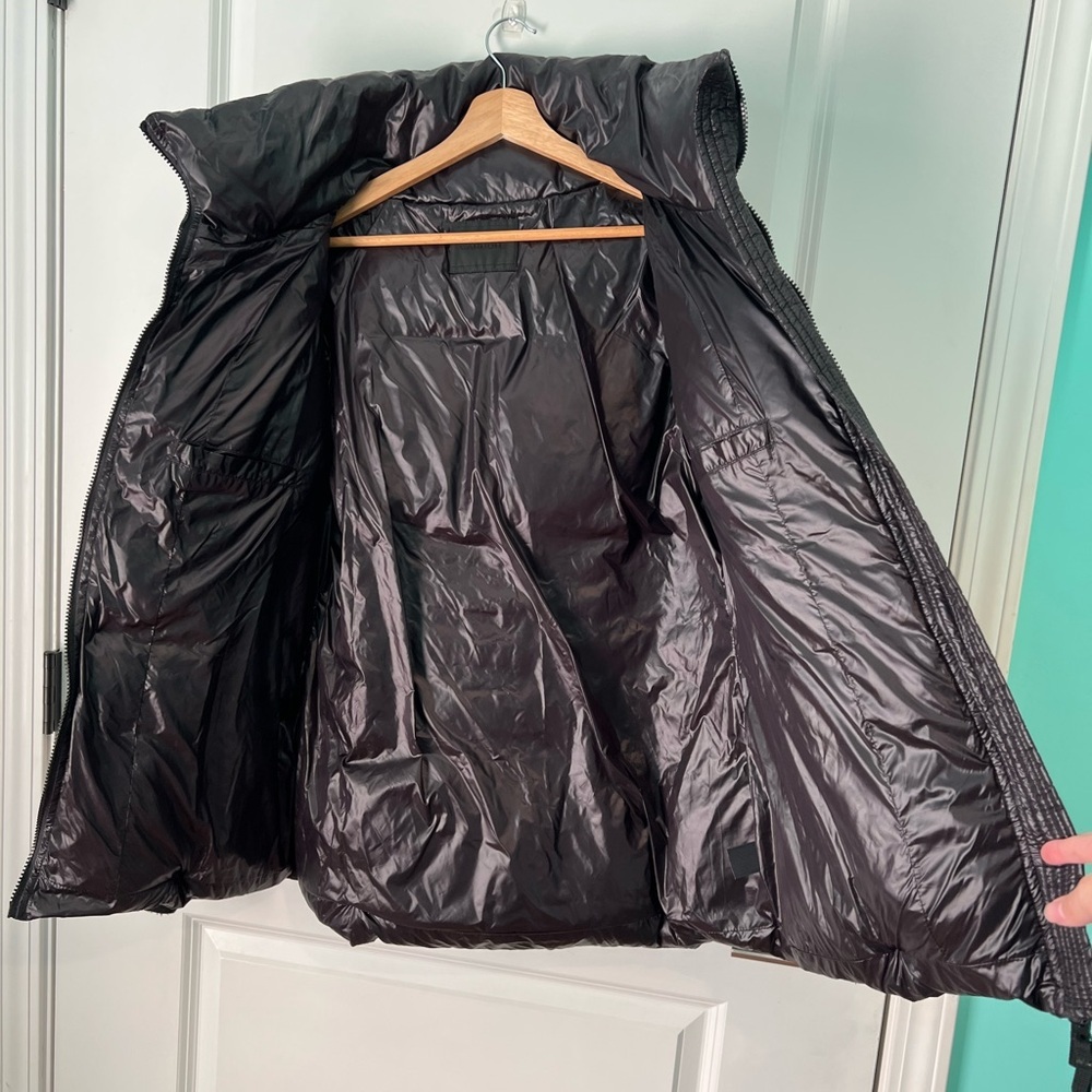 💌 Carbon 38 Puffer Jacket Quilted Black Size: Large - Picture 5 of 8